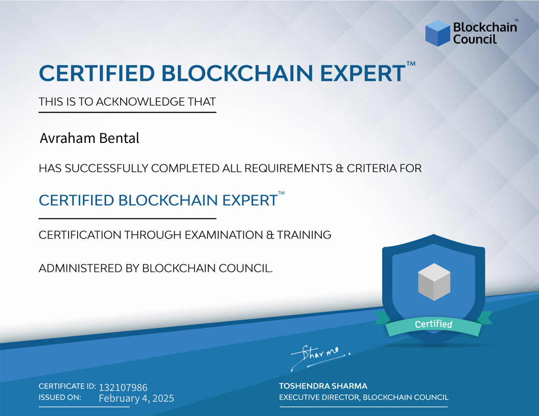 Certified Blockchain Expert