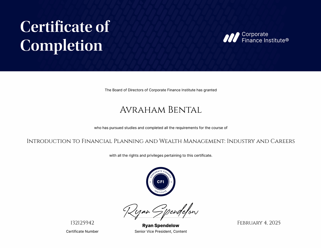 Certified Of Completion