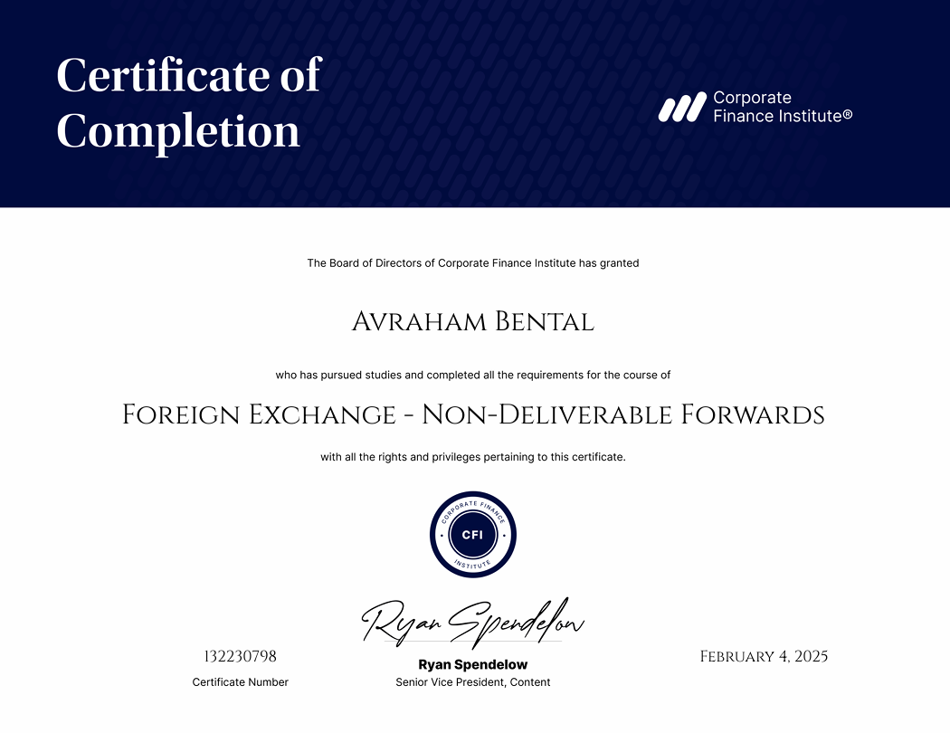 Certified Of Completion